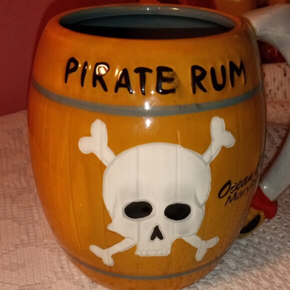 PIRATE RUM STEIN 4 1/2" inch MUG FROM OCEAN CITY MD - Picture 2 of 8